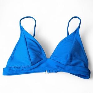 Old Navy Ribbed Blue Bikini Top